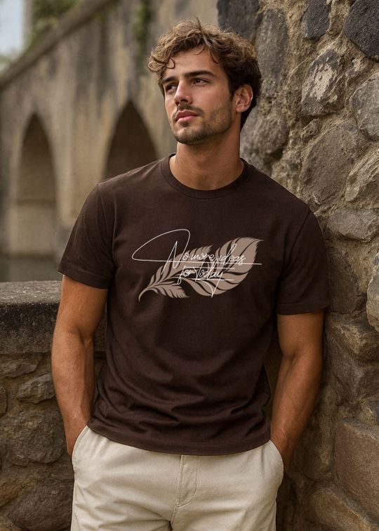 No More Ideas For Today Coffee Half Sleeve T-shirt For Men