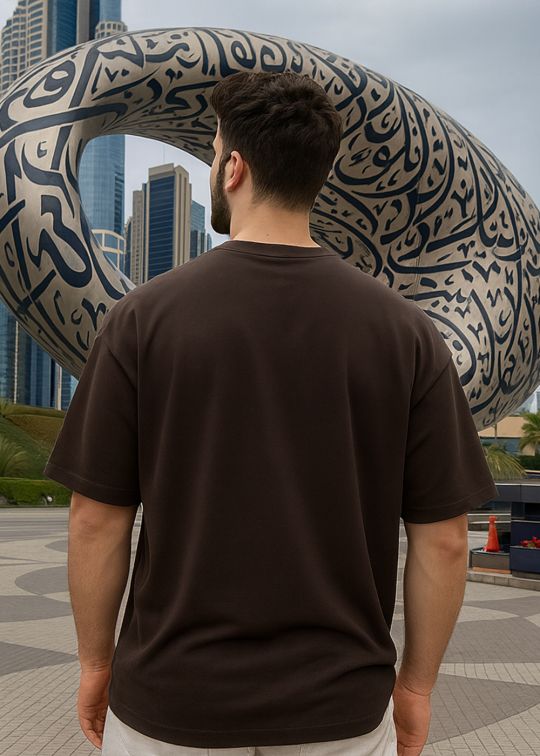 Future 07 Premium Coffee Oversized T-shirt For Men