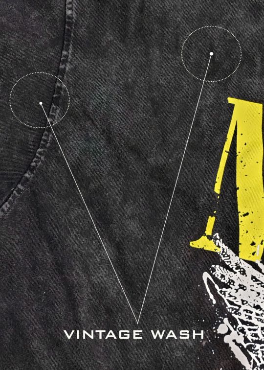 Nirvana Black Overdyed Oversized Half Sleeve T-shirt For Man