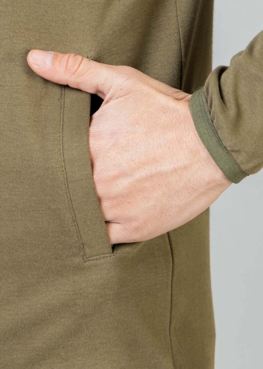 All Season Olive Green Hoodie Sweatshirt For Men