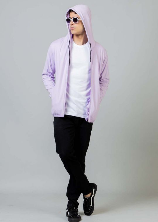 All Season Lilac Hoodie Sweatshirt For Men