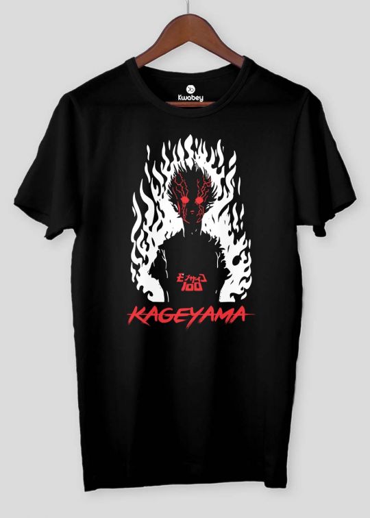Kageyama Black Half Sleeve t-shirt For Men