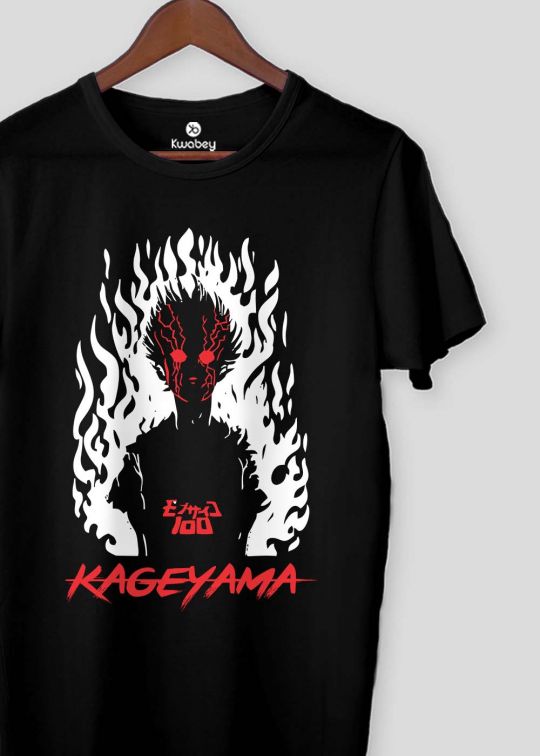 Kageyama Black Half Sleeve t-shirt For Men