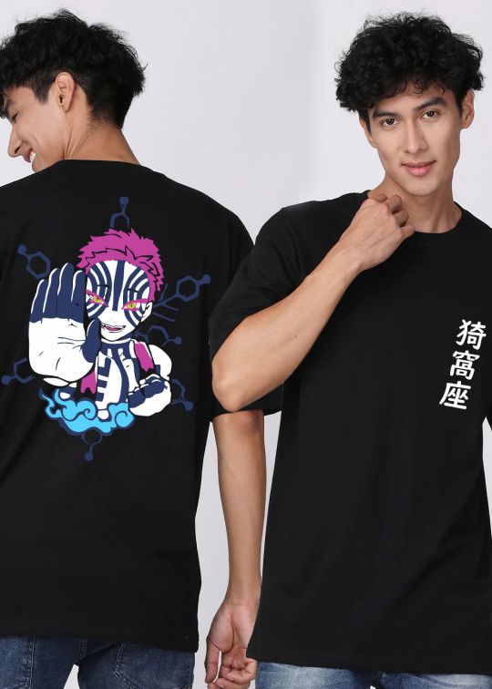 Akaza Black Oversized T-Shirt For Men