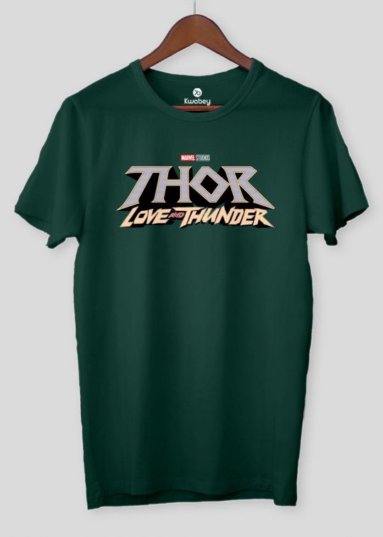 Thor Love Thunder Bottle Green Half Sleeve T-shirt For Men
