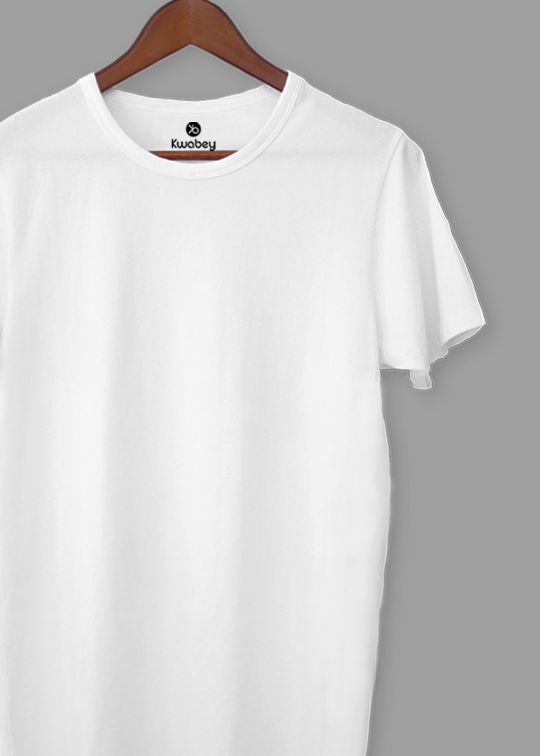 Cherish The Basic White Half Sleeve T-shirt For Men