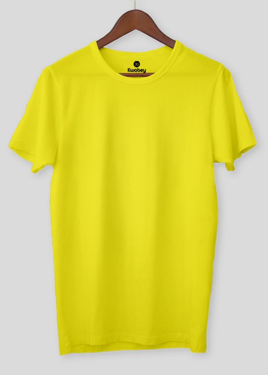 Cherish The Basic Pineapple Yellow Half Sleeve T-shirt For Men