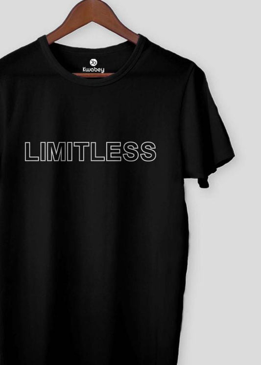 Limitless Black Half Sleeve T-shirt For Men